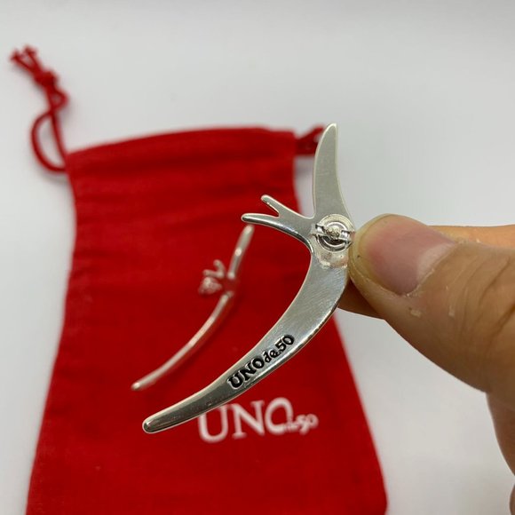 Uno de 50 Earrings Simple Minimalist Unique Earrings Silver-Plated Alloy Metal - Picture 7 of 8